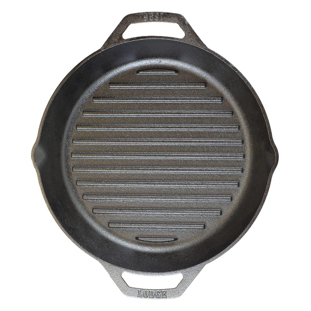 Lodge 12" Dual Handle Cast Iron Grill Pan