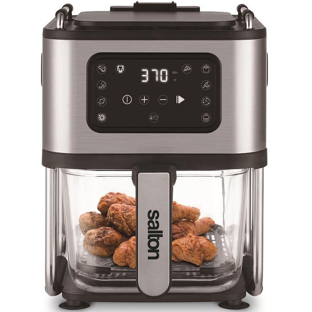 Salton® 2-in-1 Air Fryer and Indoor Grill