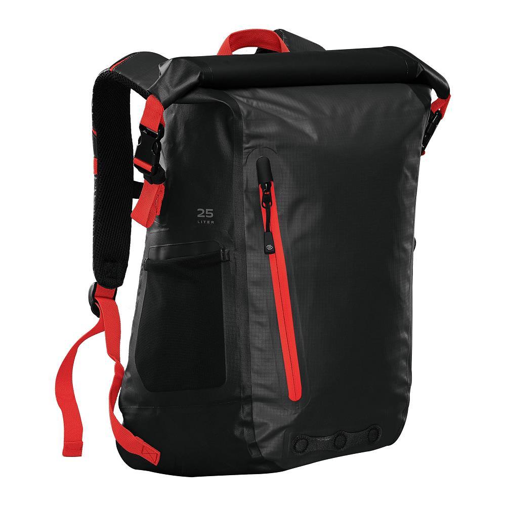 Stormtech Ranier 25L Waterproof Backpack (Black/Red)