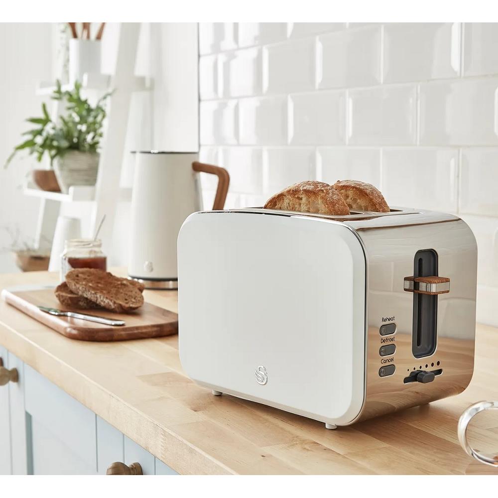 Swan Nordic Style 2-Slice Toaster (White)
