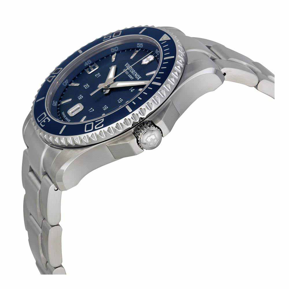 Victorinox Swiss Army Large Maverick Blue Stainless Steel Watch