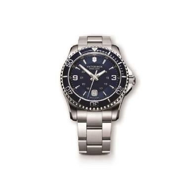 Victorinox Swiss Army Large Maverick Blue Stainless Steel Watch