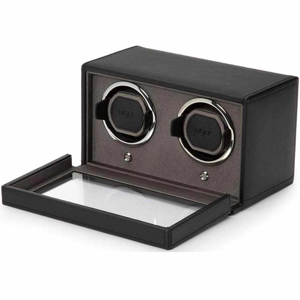 WOLF Double Cub Watch Winder with Cover