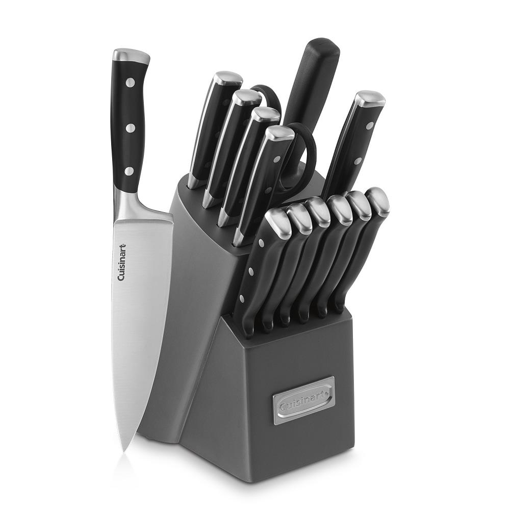Cuisinart 15 Piece Forged Triple-Rivet Cutlery Knife Block Set