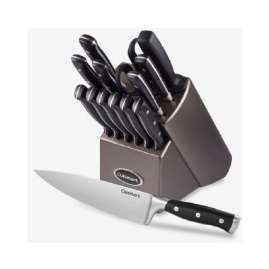 Cuisinart 15 Piece Forged Triple-Rivet Cutlery Knife Block Set