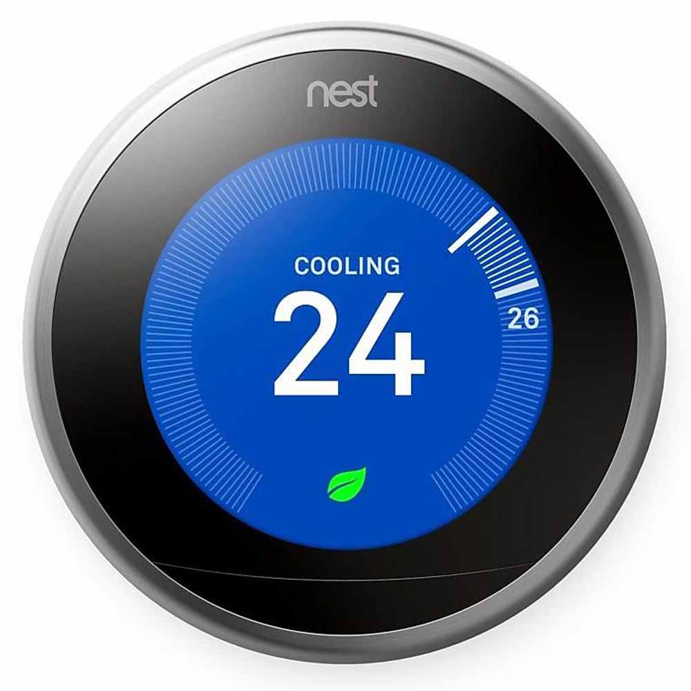 Google Nest Wi-Fi Smart Learning Thermostat 3rd Generation - Stainless Steel