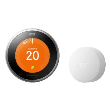 Google Nest Wi-Fi Smart Learning Thermostat 3rd Generation - Stainless Steel