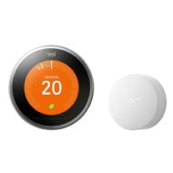 linkToText Nest Nest Wi-Fi Smart Learning Thermostat 3rd Generation - Stainless Steel detailsPageText