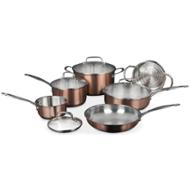 linkToText Cuisinart 10 piece Classic Collection Stainless Steel Metallic Copper Cookware Set detailsPageText