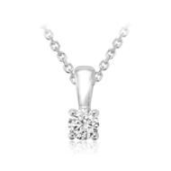 linkToText Diamantaire Cherbaka Jewlery Diamond Solitaire Pendant - 0.25ct detailsPageText