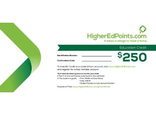 HigherEdPoints Gift Certificate > $250
