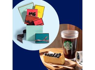 Celebratory Gifting Set La Masion Du Chocolat Hatbox Republique & Starbucks voucher HK$25 x 10pcs