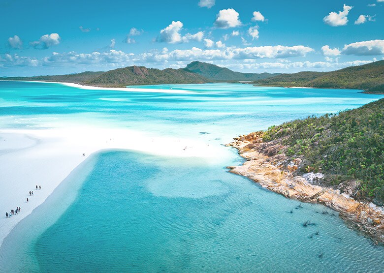 White Haven Beach on Whitsunday Island was voted the world's top eco-friendly beach and Queensland's cleanest beach