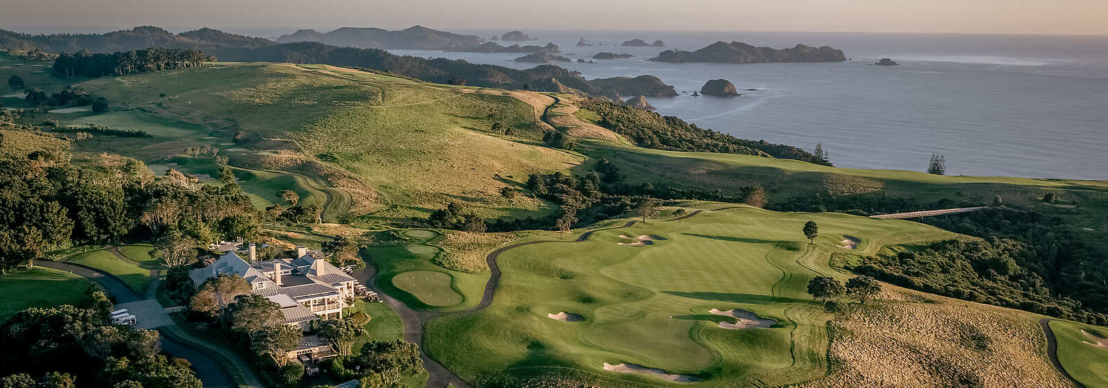 Aerial View of Rosewood Kauri Cliffs
