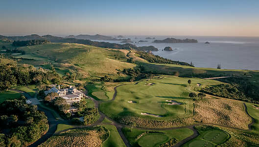 Aerial View of Rosewood Kauri Cliffs