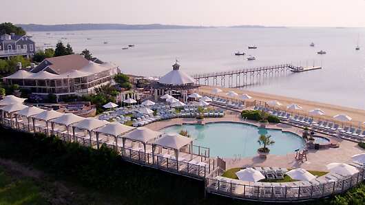 Aerial View of Pool & Beachfront
