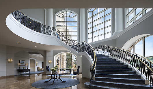 Enjoy the picturesque grand staircase at The Ballantyne