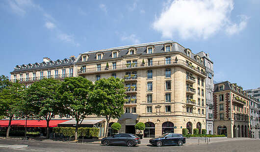 Facade of the Hotel Fouquet's Paris