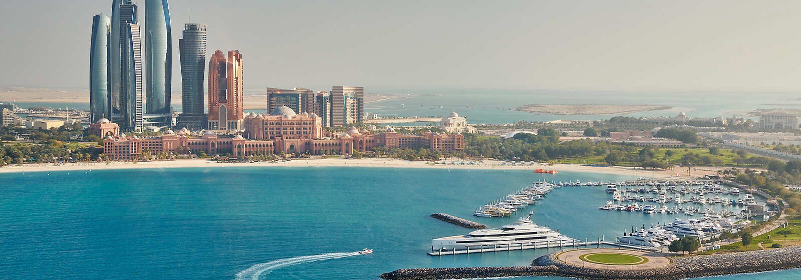 Aerial View of Emirates Palace Mandarin Oriental, Abu Dhabi