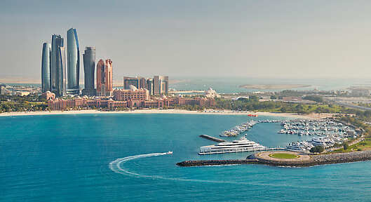 Aerial View of Emirates Palace Mandarin Oriental, Abu Dhabi