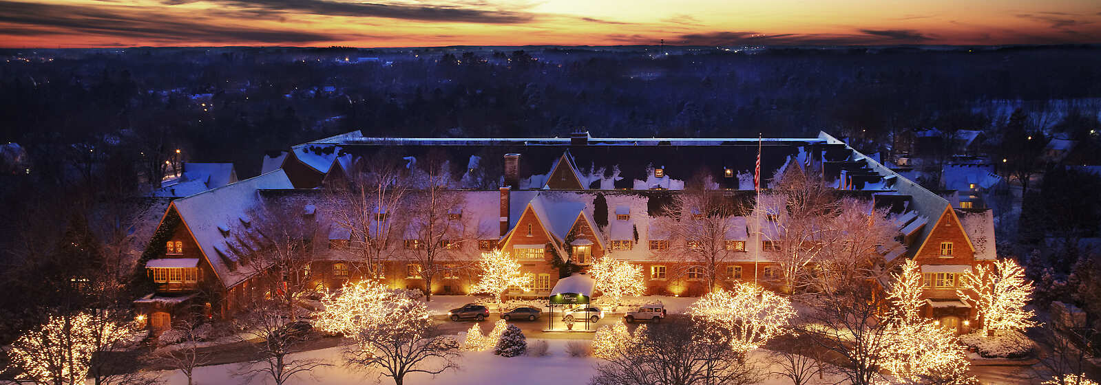 Aerial view of The American Club Resort Hotel