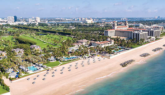 The Breakers Palm Beach is situated on 140 acres of oceanfront property in the heart if the island. 