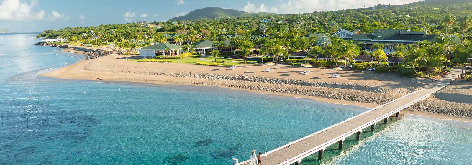 Aerial View of Four Seasons Resort Nevis Pier