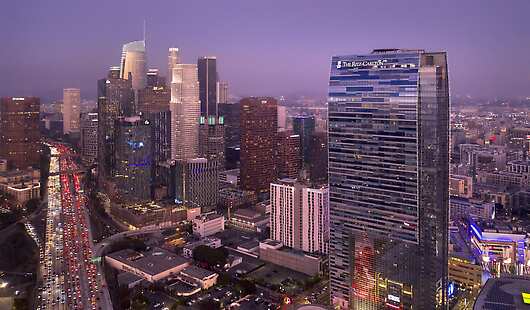 Aerial View of The Ritz-Carlton, Los Angeles
