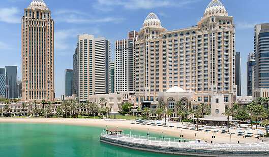 Aerial View of Four Seasons Hotel Doha