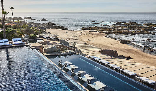 Aerial View of Adults-Only Swimming Pool 