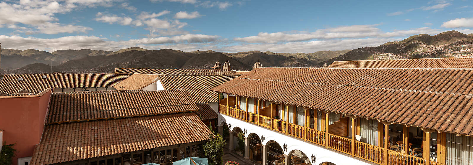 Aerial View of Palacio Nazarenas, A Belmond Hotel, Cusco