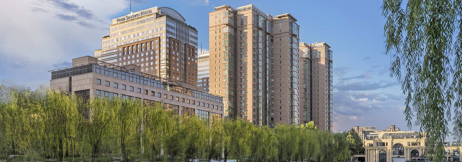 Hotel Exterior with  view of Liangma River