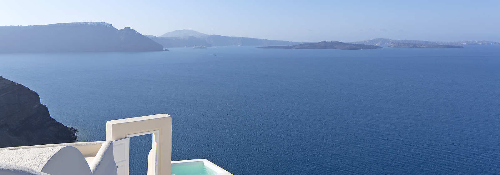 Aerial View of Canaves Oia Suites