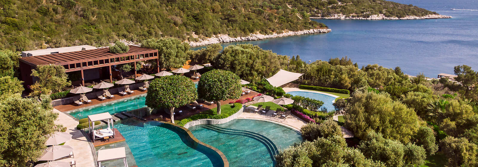 Aerial View of Swimming Pool