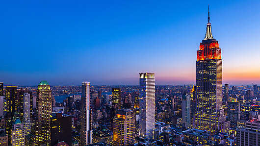 The Langham, New York, Fifth Avenue located in Midtown Manhattan next to the Empire State Building.