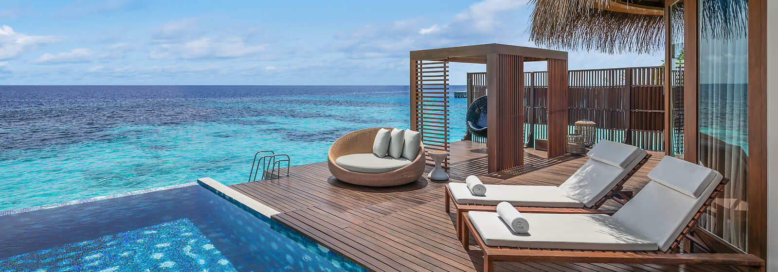 Overwater Villa Terrace and Private Plunge Pool