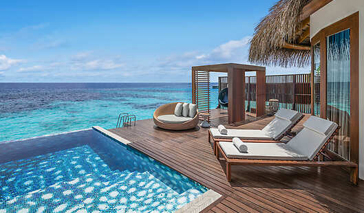 Overwater Villa Terrace and Private Plunge Pool