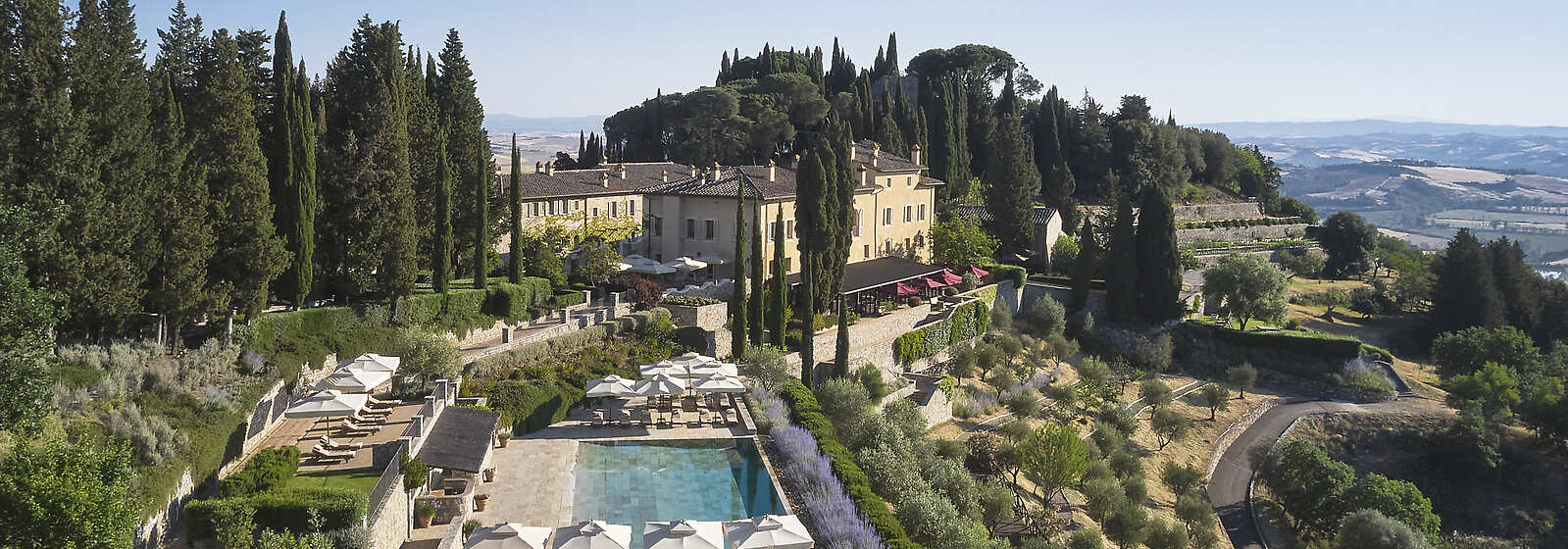 Aerial View of Rosewood Castiglion del Bosco