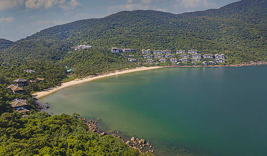 Aerial View of InterContinental Danang Sun Peninsula Resort