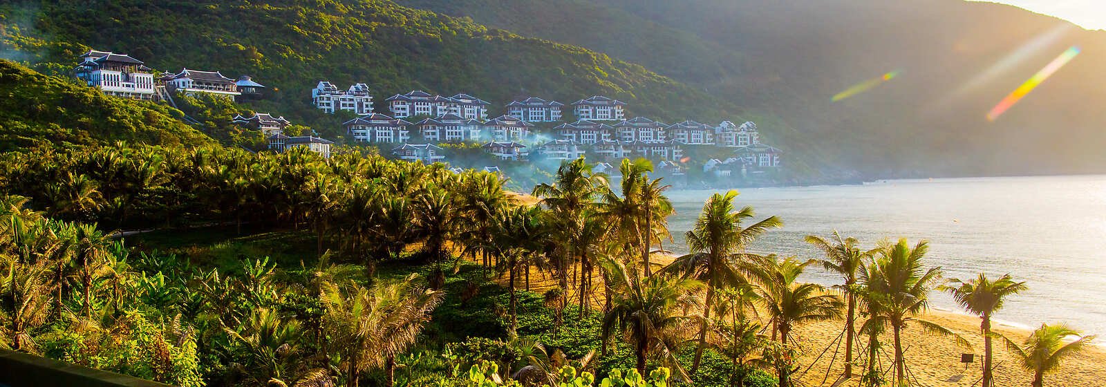 The Resort rises in rainforest above a 700m private beach.