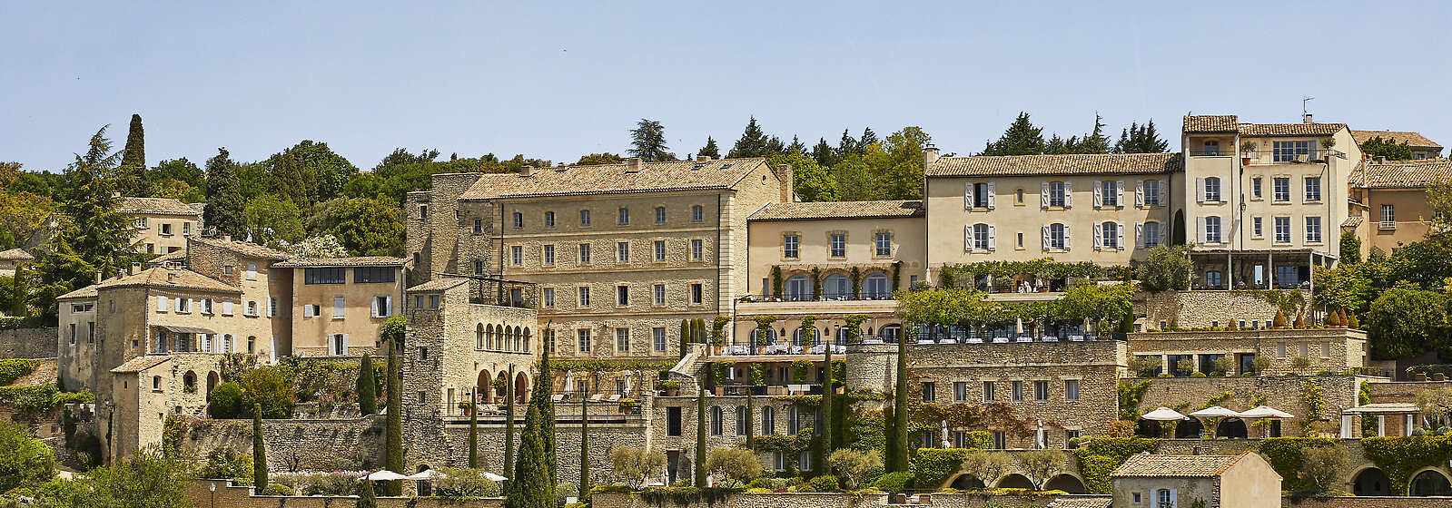 Aerial View of Airelles Gordes, La Bastide