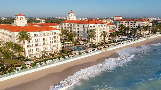 Aerial View of Eau Resort & Spa Palm Beach
