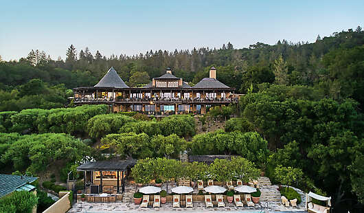 Aerial View of Auberge du Soleil