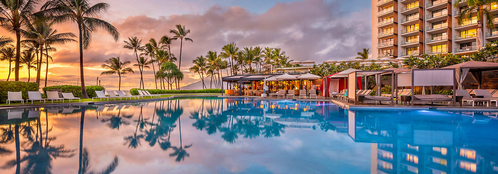 Andaz Maui Resort at sunset 