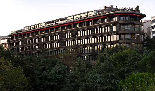 Hotel exterior view from the Macka Park