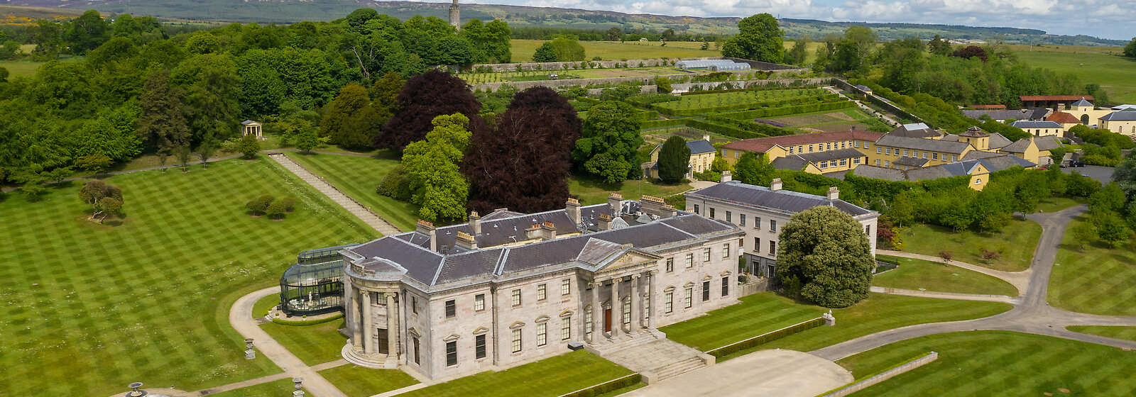 Aerial View of Ballyfin House and Estate 