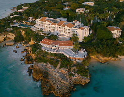 Exterior aerial photo of Malliouhana Resort