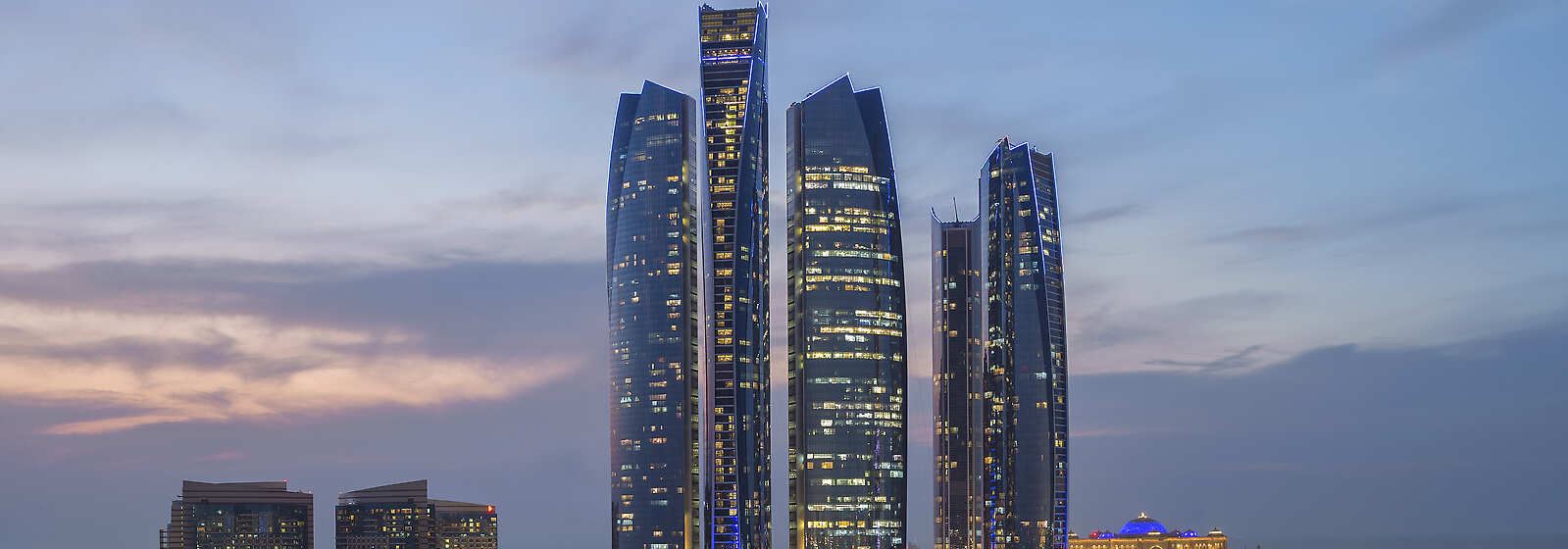 Aerial View of Conrad Abu Dhabi Etihad Towers 