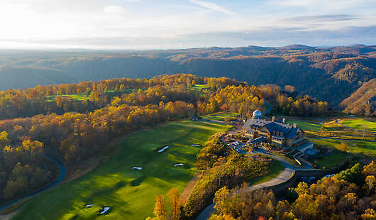 Primland resort and golf course perched among the blue ridge mountains. 