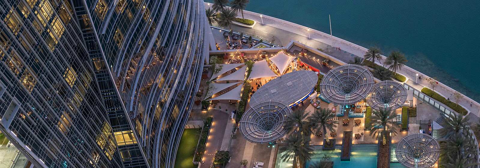 Aerial View of Rosewood Abu Dhabi